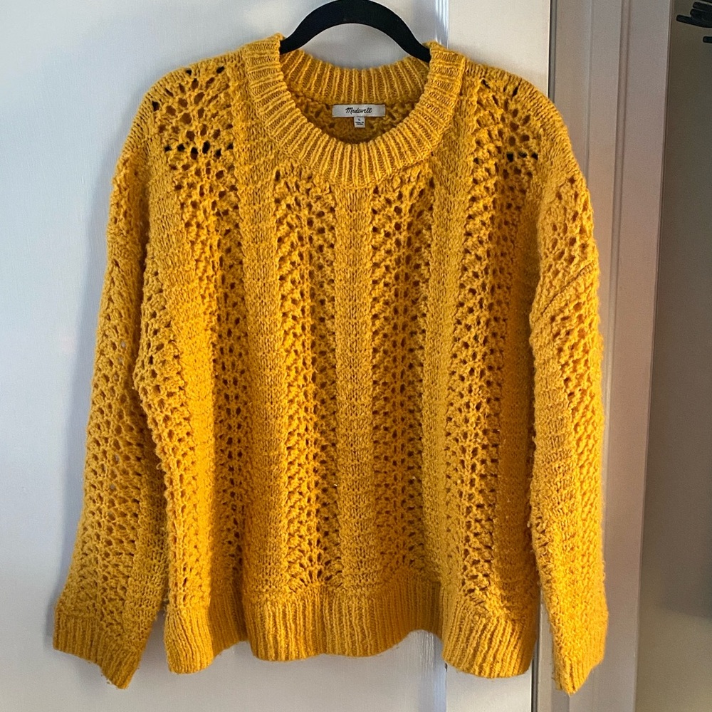 Madewell Mustard Knit Sweater